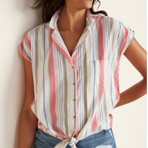 True Self Robyn Cotton Gauze Shirt by Jessica Simpson